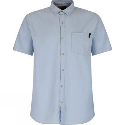 Camisa Regatta Deegan Manga Corta Hombre Azules Claro - Chile SPO497120